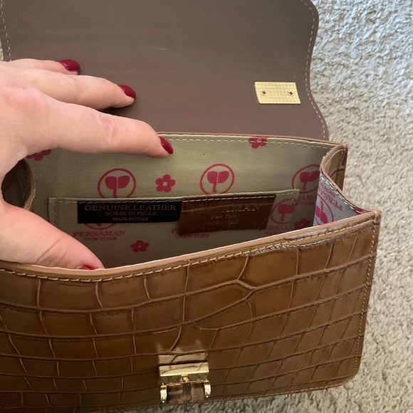 PERSAMAN NEW YORK Marta Embossed Satchel - Picture 9 of 11